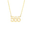 Angel Number Necklace by Julianna Isabella