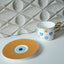 evil eye coffee mug and saucer