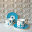 evil eye coffee mug and saucer