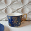 Evil Eye Ceramic Coffee Cup with Saucer