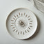 evil eye ceramic plate - white