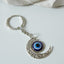 evil eye and moon keychain