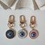 evil eye keychains with crystals